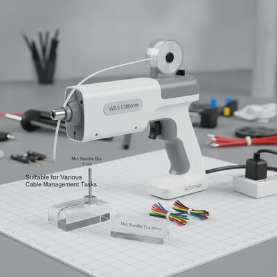購入 ケーブルネクタイ W2.5 L100mm 自動ケーブルネクタイツール AC220Volt ミニバンドル Dia 2mm 様々なケーブル管理作業に適しています online manufacture