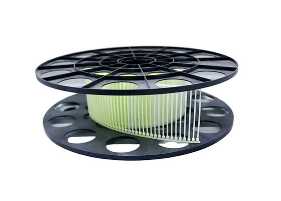 バンドルPA66素材用の白い100mm自動ケーブルタイリール