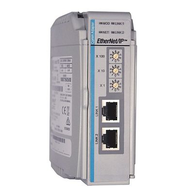 Mbps 10/100個のEthernet/IP 128 Logixのアダプターとの1769-AENTRロックウェルControllogix